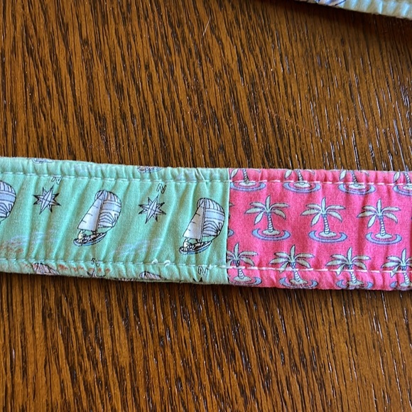 Vineyard Vines Patchwork Fabric Ring Belt-Size Medium - Picture 5 of 10